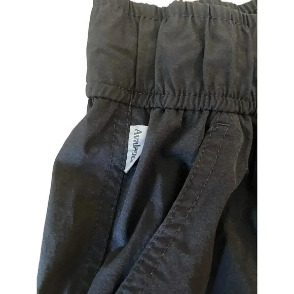 Avalanche Women's Black Drawstring High Rise Athletic Shorts Size Large - Picture 3 of 6